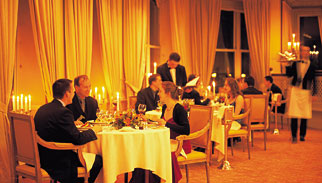 Golfurlaub, Diningroom, Sheen Falls Lodge, Kenmare, Irland