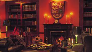 Golfreisen, Library, Sheen Falls Lodge, Kenmare, Irland